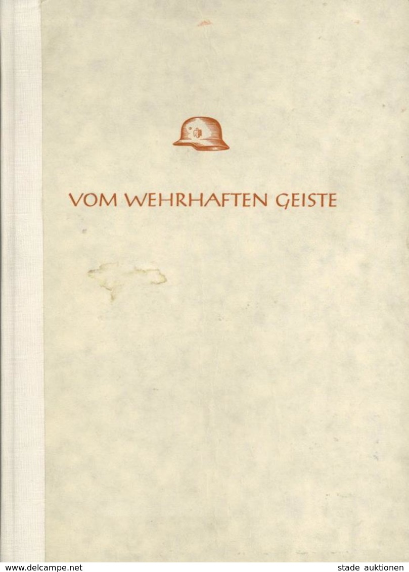 Buch WK II Vom Wehrhaften Geiste Gedichtsammlung Ca, 1941 Zusammenstellung Kulturamt Der RJF Graphische Arbeitsgemeinsch - Guerra 1939-45