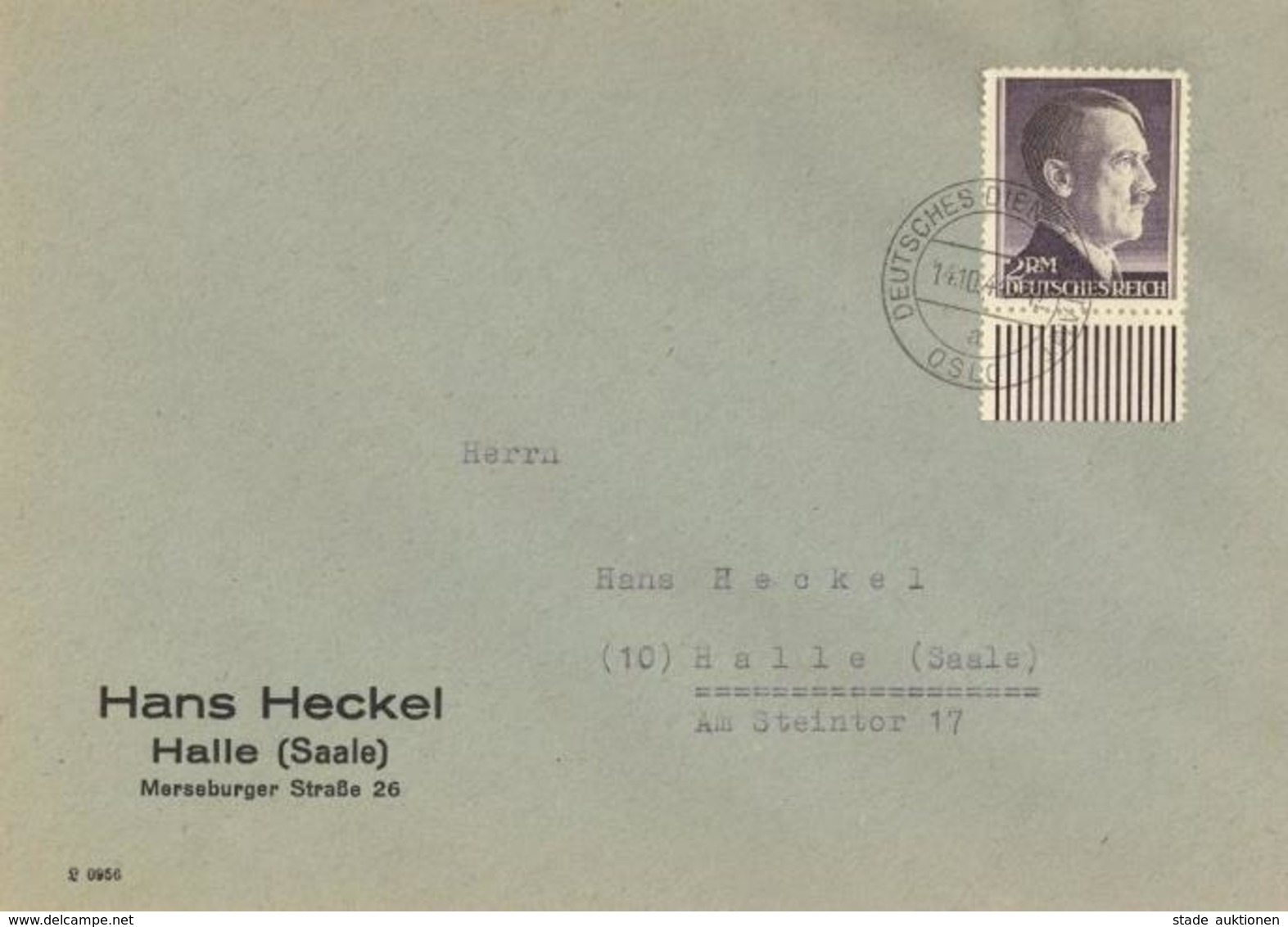 Deutsche Dienstpost WK II Norwegen 1944 Kleiner Briefposten Alle Gefälligkeitsgestempelt Oslo Deutsches Dienstpostamt - Otros & Sin Clasificación