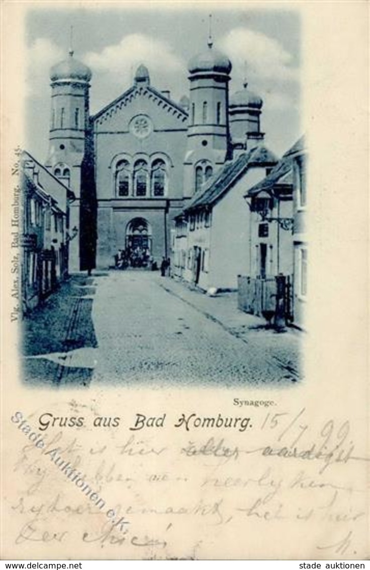 Synagoge Bad Homburg (6380) 1899 I-II Synagogue - Judaika