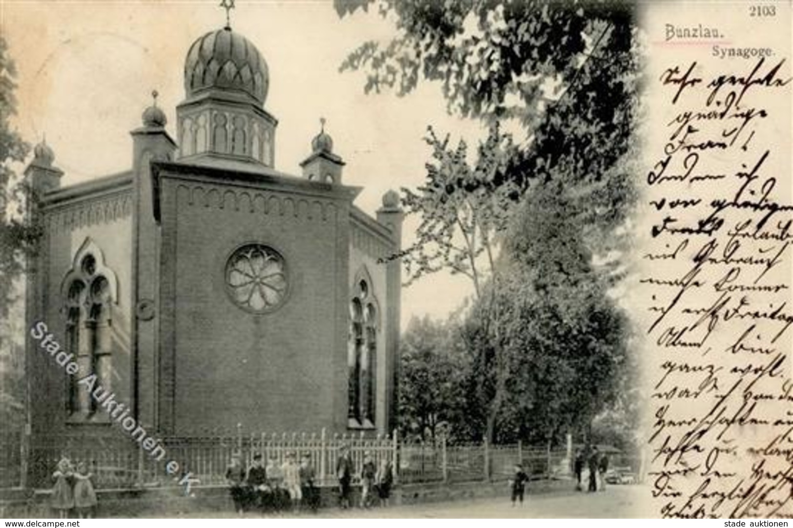 Synagoge Bunzlau 1908 I-II Synagogue - Judaísmo