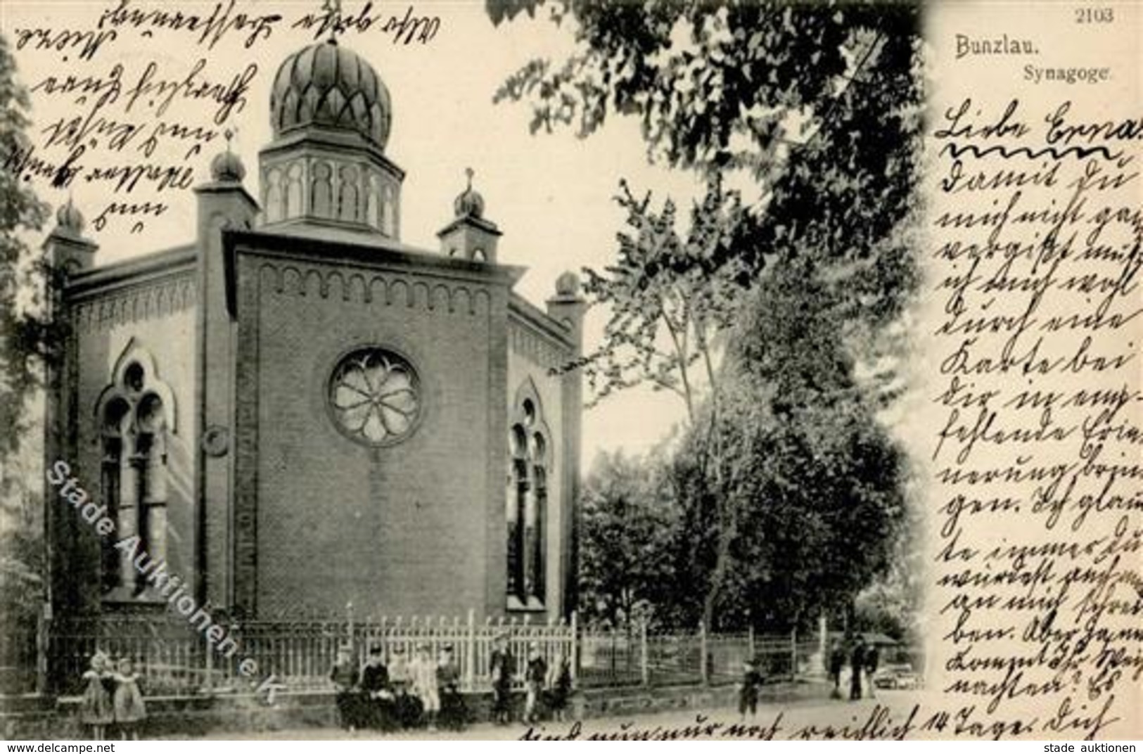 Synagoge BUNZLAU,Schlesien - I-II Synagogue - Judaisme