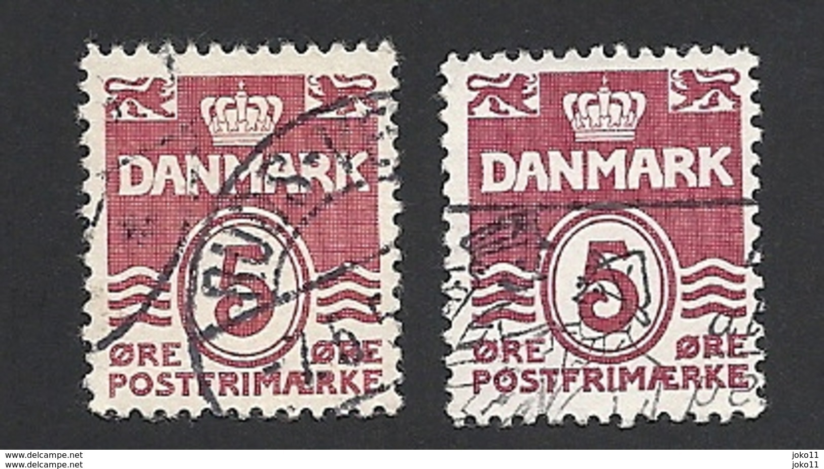 Dänemark 1938, Mi.-Nr. 244 X+y, Gestempelt - Gebraucht