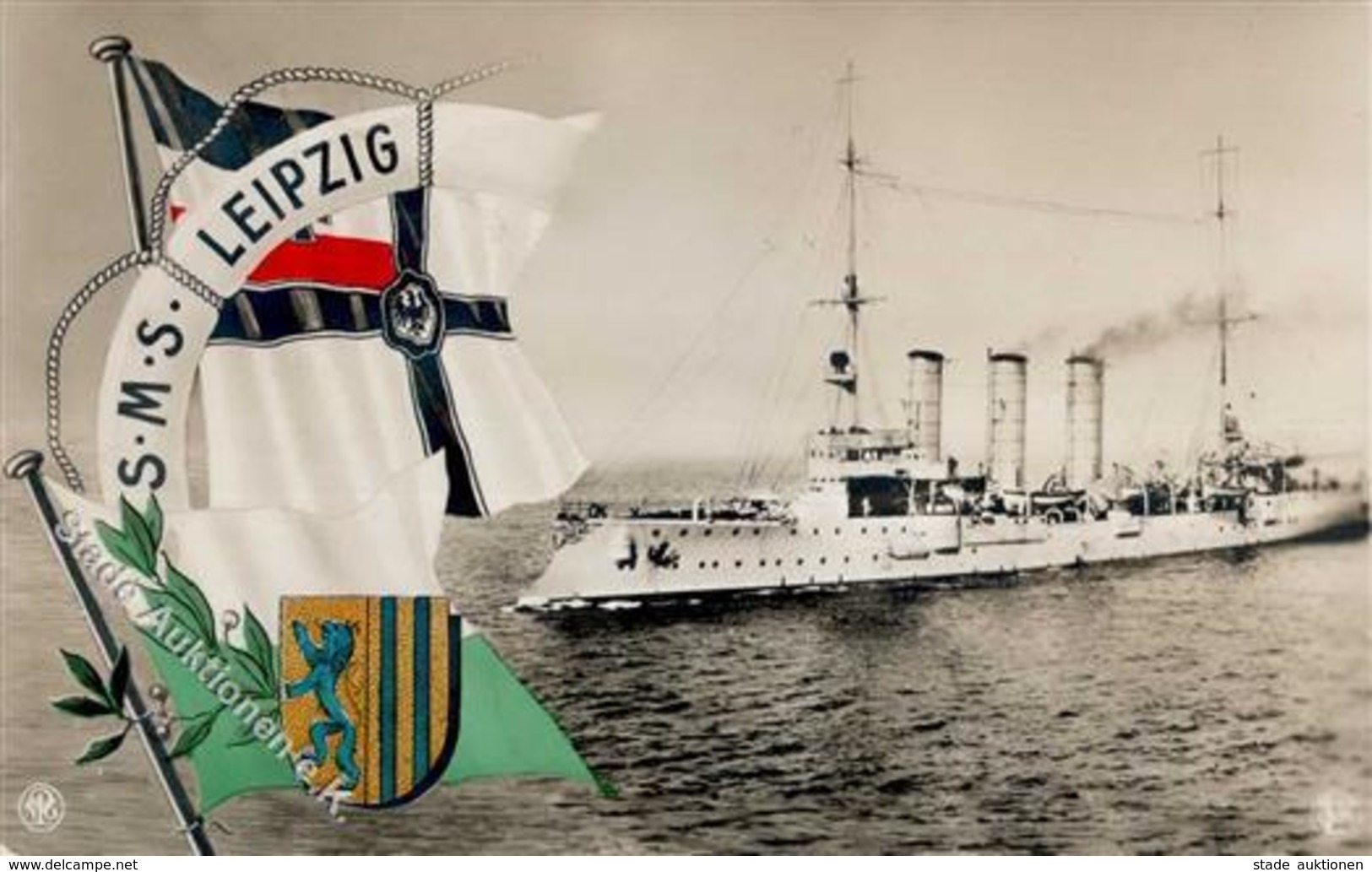 Kriegsschiff SMS LEIPZIG - (1241/Dess 40) I - Autres & Non Classés