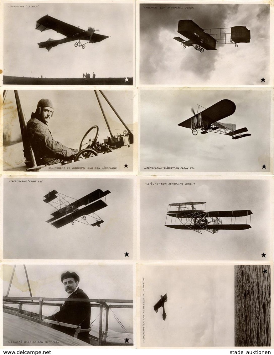 Flugzeug Lot Mit 10 Ansichtskarten Flugpioniere I-II Aviation - Sonstige & Ohne Zuordnung