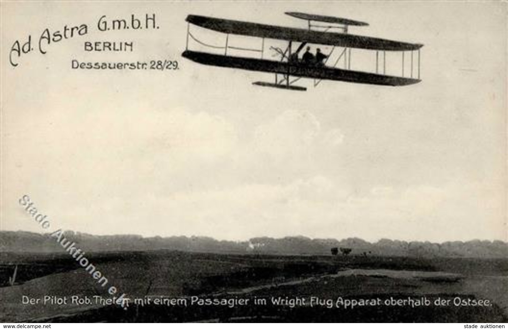 Flugzeug Vor 1945 Wright Pilot Rob. Thelen I-II Aviation - Other & Unclassified