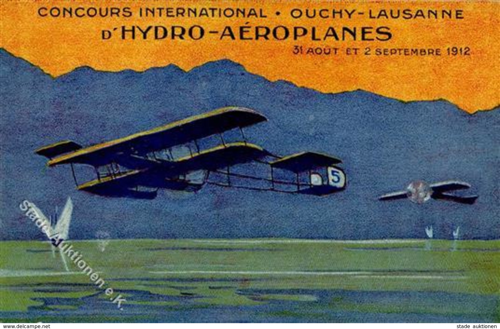 Flugereignis Concours International D' Hydro Aeroplanes 1912 I-II Aviation - Sonstige & Ohne Zuordnung