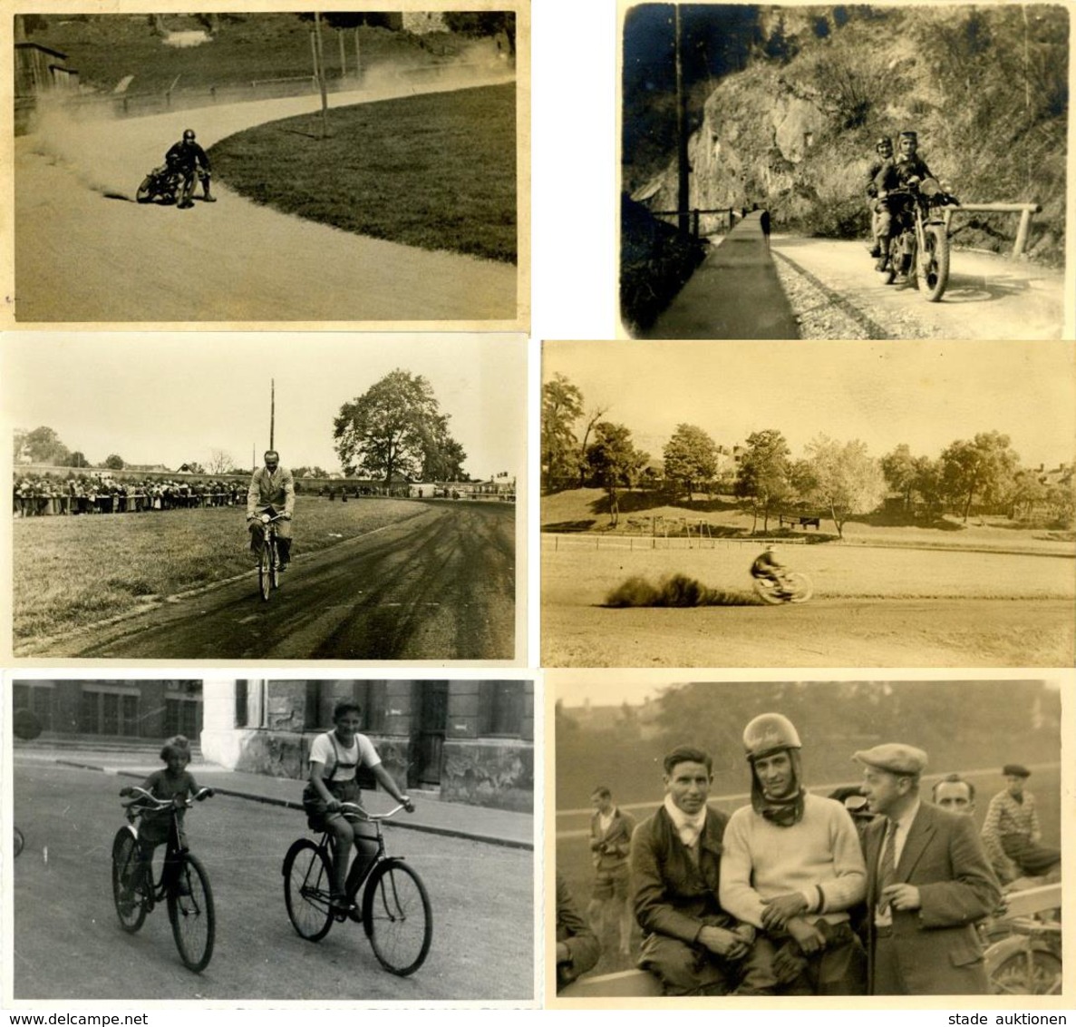 Motorrad Und Etwas Fahrrad Lot Mit 19 Foto-Karten Und Fotos I-II Cycles - Motos
