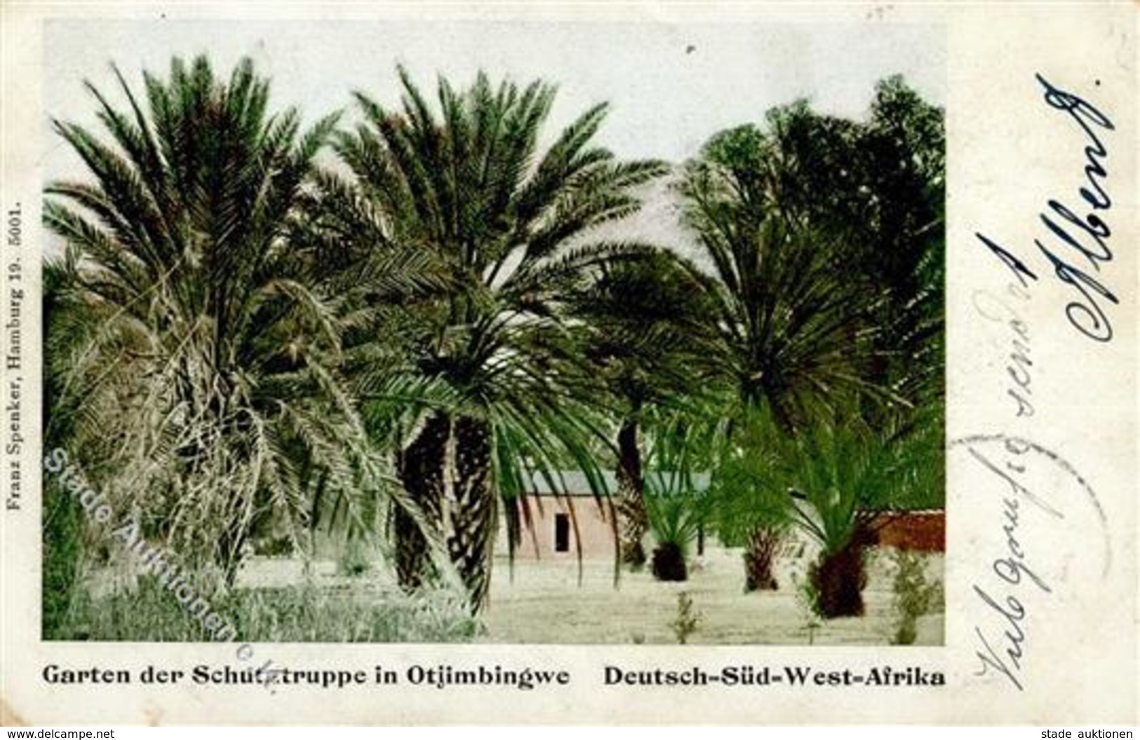 Deutsche Kolonien DSW - Garten Der SCHUTZTRUPPE In OTJIMBINGWE - Seepost-o 1905 I-II Colonies - Histoire