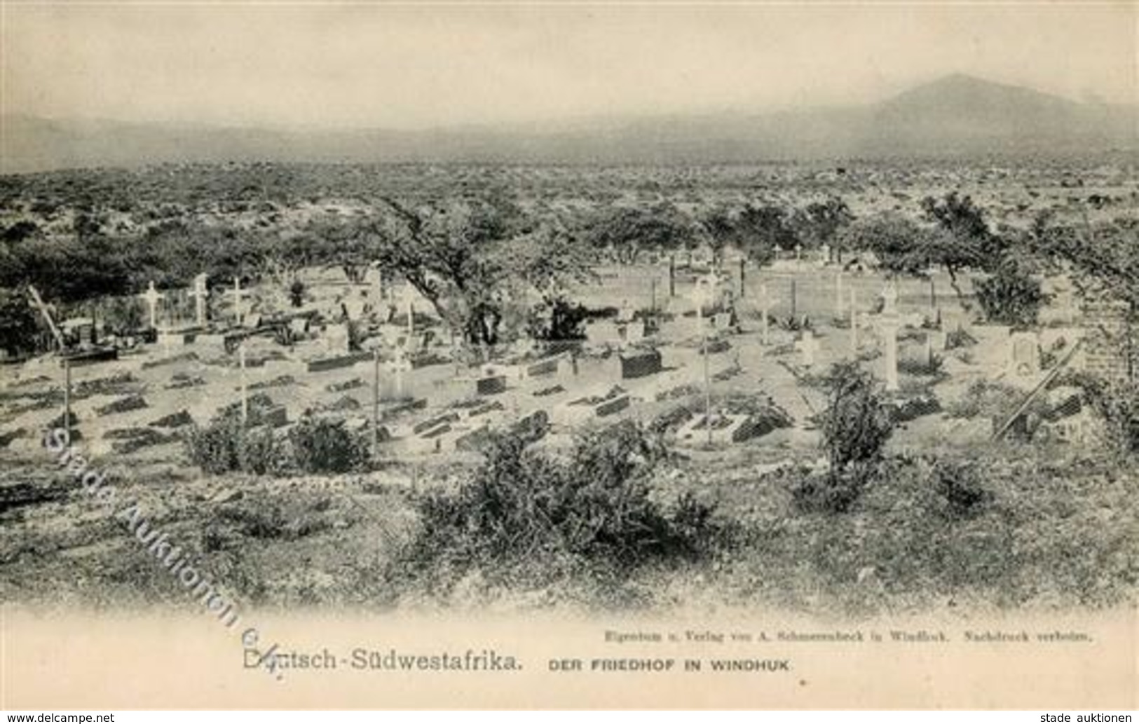 Kolonien Deutsch Südwestafrika Friedhof Windhuk I-II Colonies - Storia