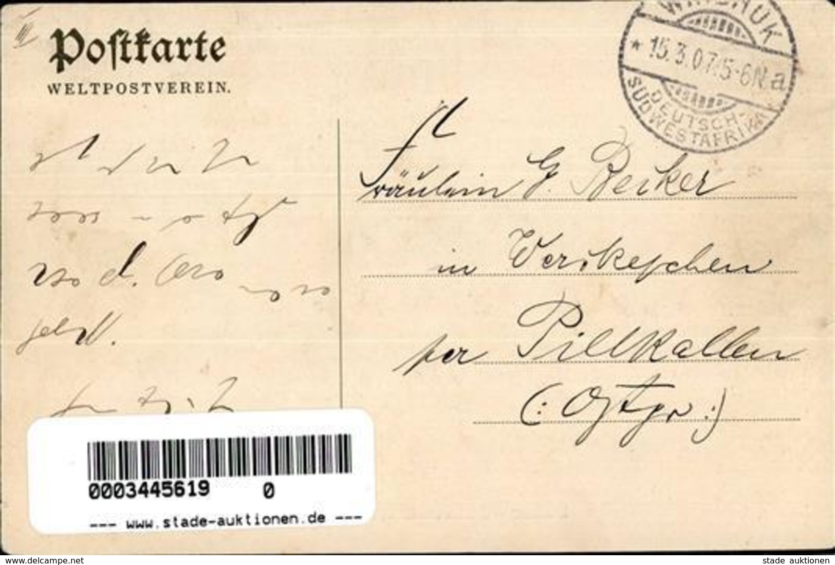 Kolonien Deutsch Südwestafrika Herero Werft 1907 I-II Colonies - Histoire