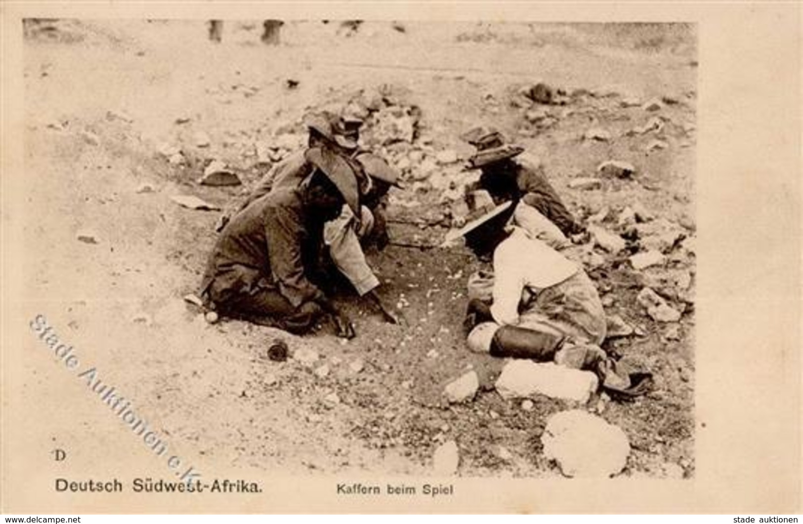 Kolonien Deutsch Südwestafrika Kaffer Beim Spiel I-II Colonies - Histoire