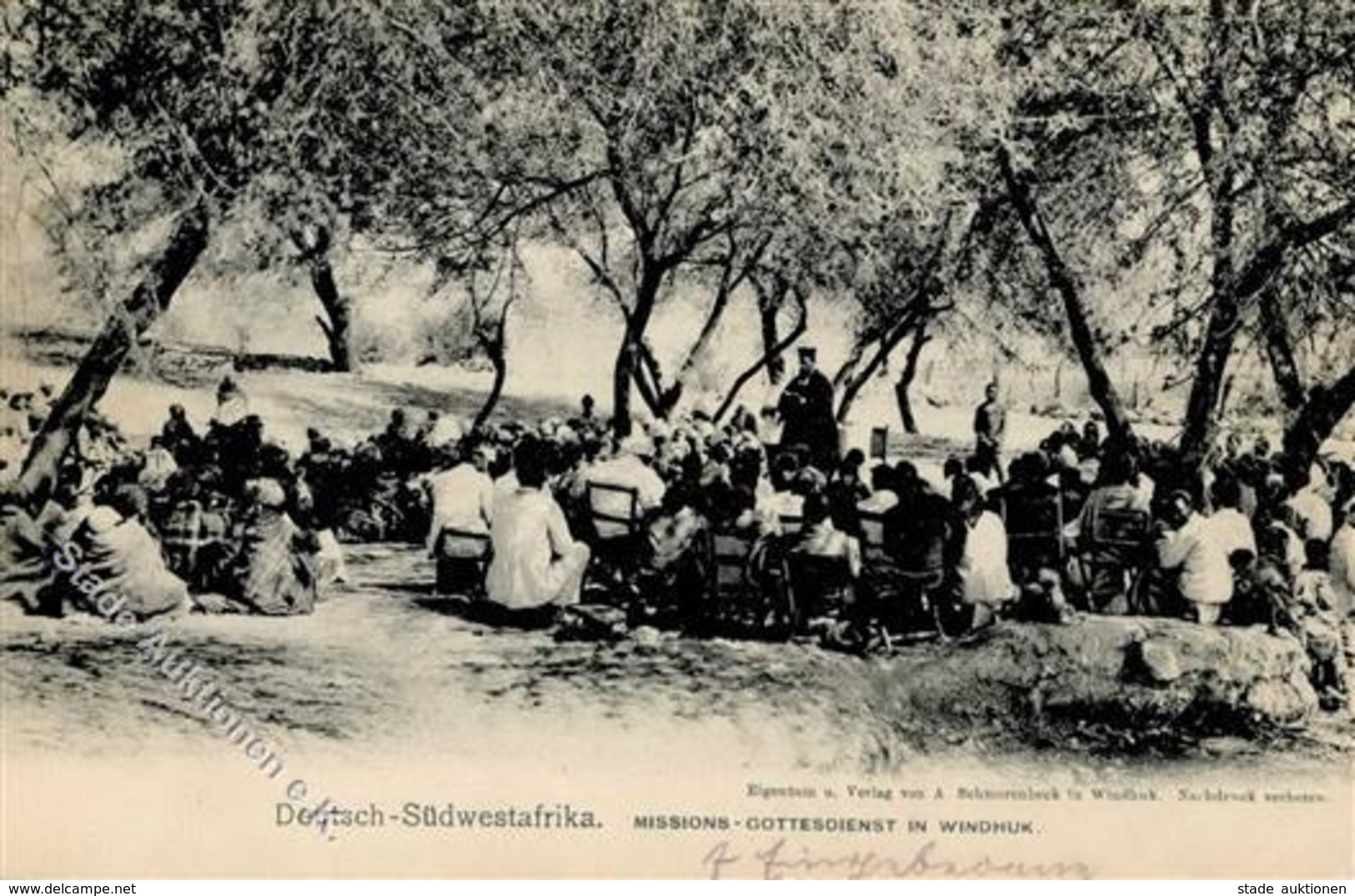 Kolonien Deutsch Südwestafrika Missions Gottesdienst In Windhuk I-II Colonies - Histoire