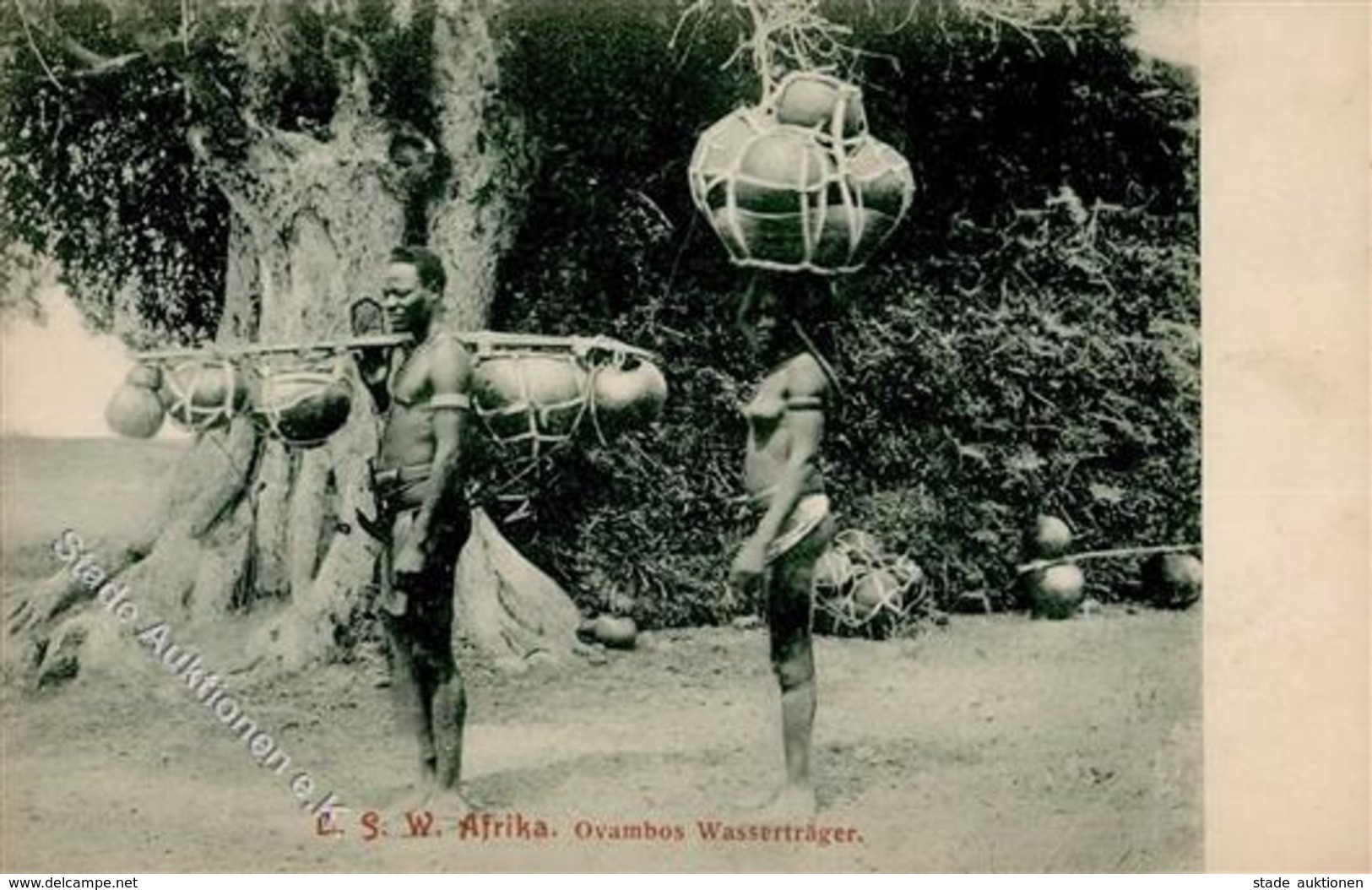 Kolonien Deutsch Südwestafrika Ovambos Wasserträger I-II Colonies - Histoire