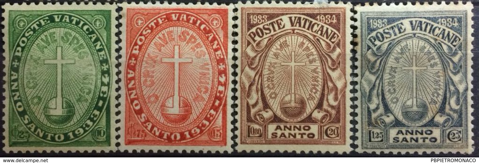 Vaticano - Série Anno Santo - 1 Aprile 1933 - Usati