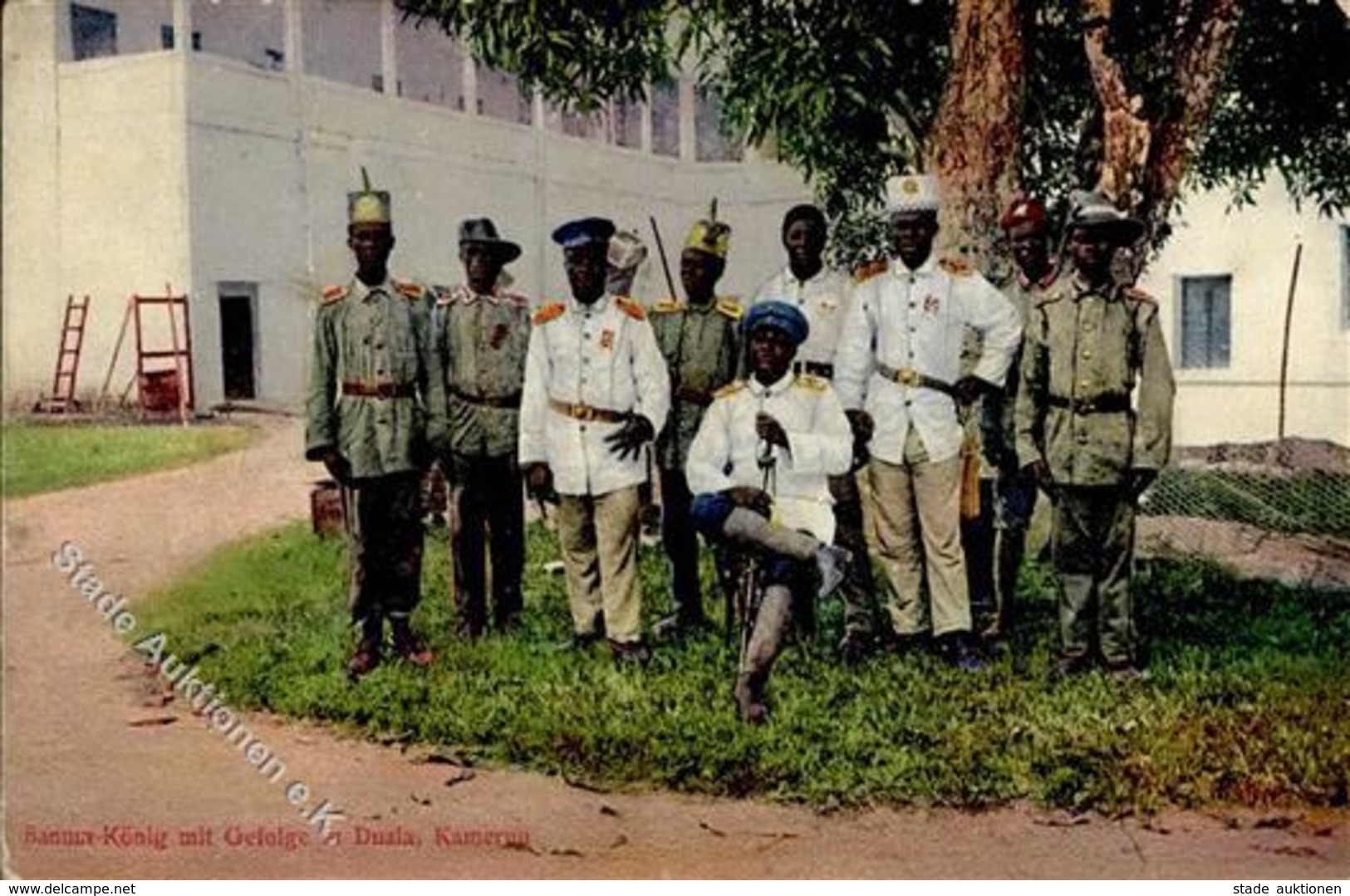 Kolonien Kamerun König Mit Gefolge In Duala I-II Colonies - Non Classés