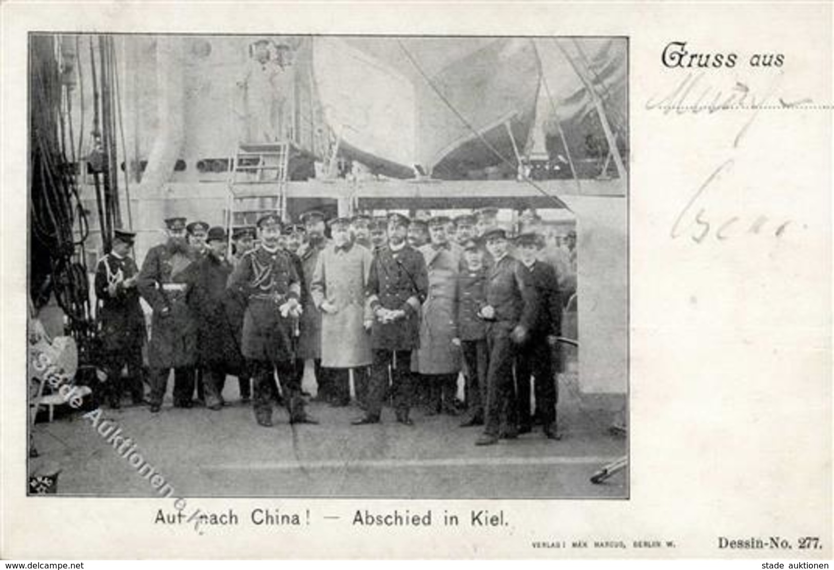 Deutsche Kolonien CHINA - Auf Nach China - Abschied In Kiel 1898 I Colonies - Non Classés