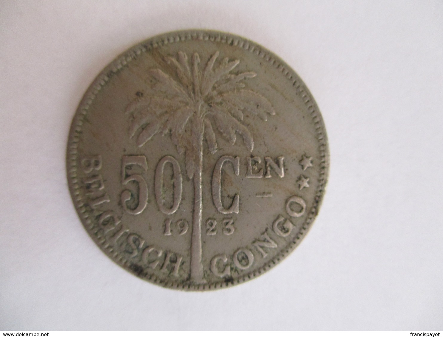 Congo Belge 50 Centimes 1923 - 1910-1934: Albert I