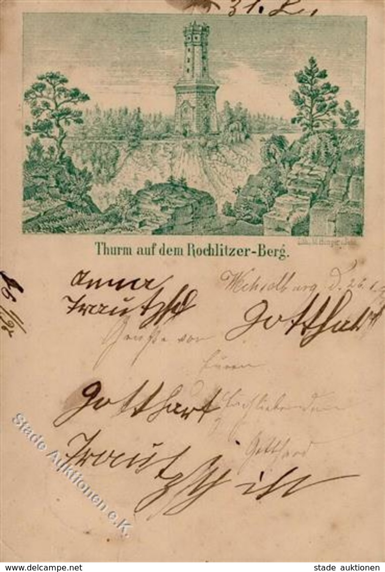 Vorläufer Rochlitz (O9290) Rochlitzer Berg  1891 II (fleckig) - Otros & Sin Clasificación