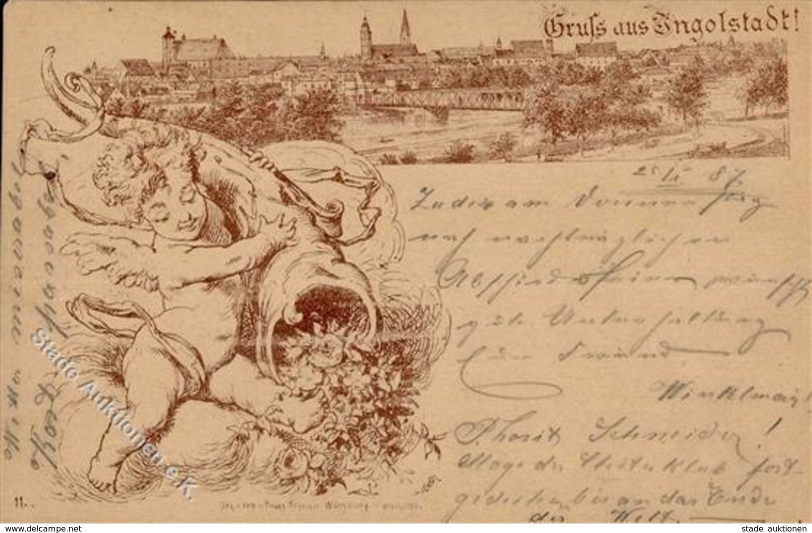 Vorläufer INGOLSTADT SCHEINER Würzburg Nr. 11 1887 I-II R! - Otros & Sin Clasificación