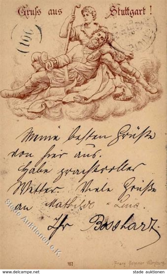 Vorläufer STUTTGART SCHEINER Würzburg Nr. 102, 1888 I-II R! - Sonstige & Ohne Zuordnung