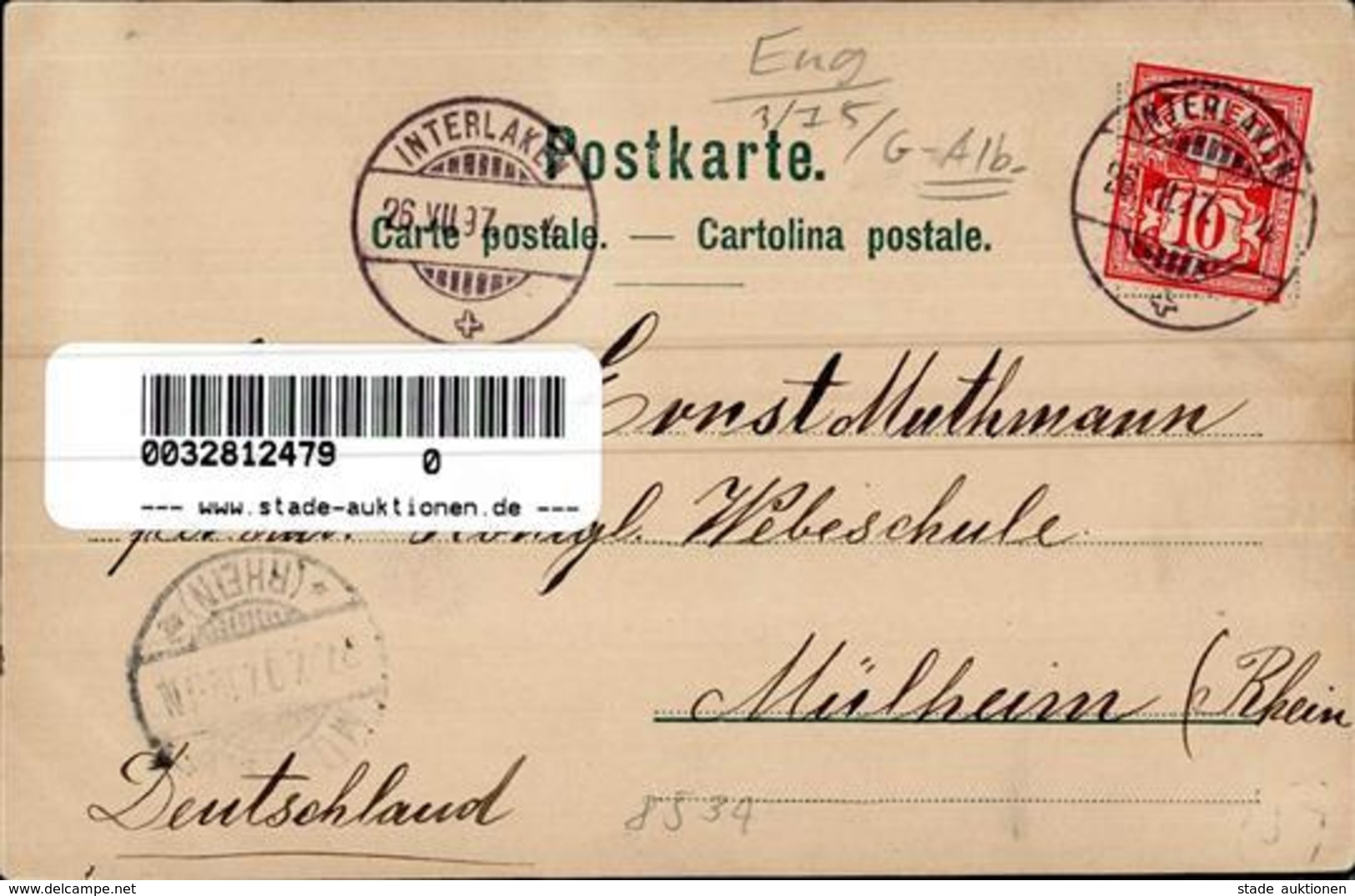 Berggesicht Sign. Hansen Finteraarhorn Das Böse Künstlerkarte 1897 I-II - Otros & Sin Clasificación