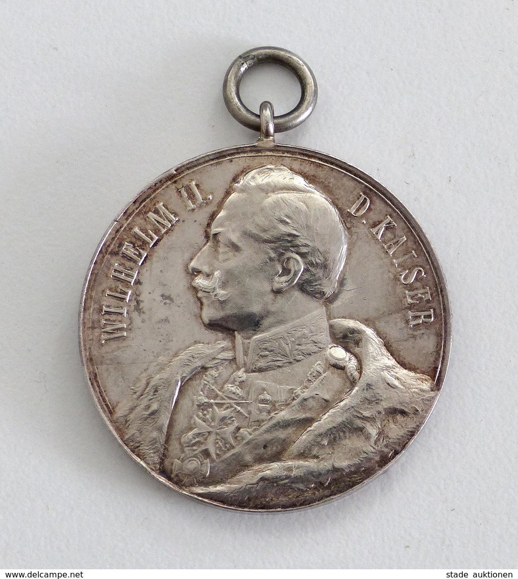 Schützen Medaille Bitsch Elsass 1904 Silber I-II - Sonstige & Ohne Zuordnung