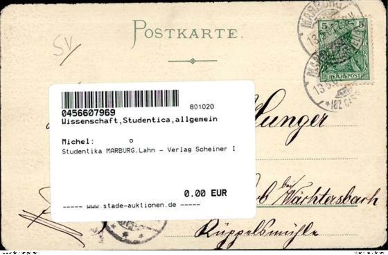 Studentika MARBURG,Lahn - Verlag Scheiner I - Escuelas
