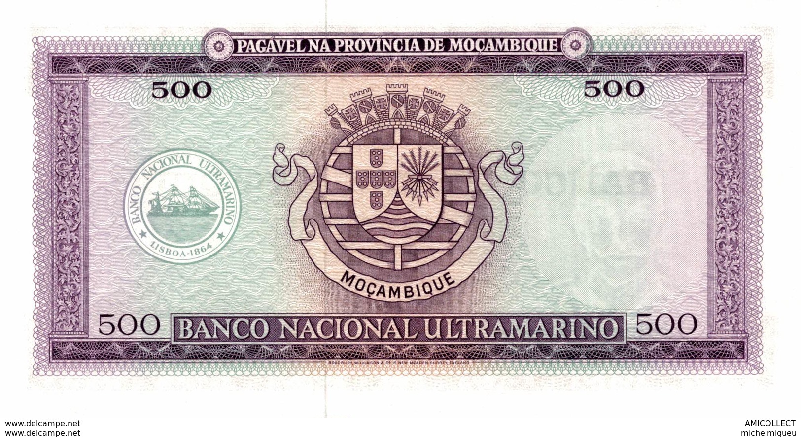 6345-2019    BILLET    MOZAMBIQUE - Mozambico