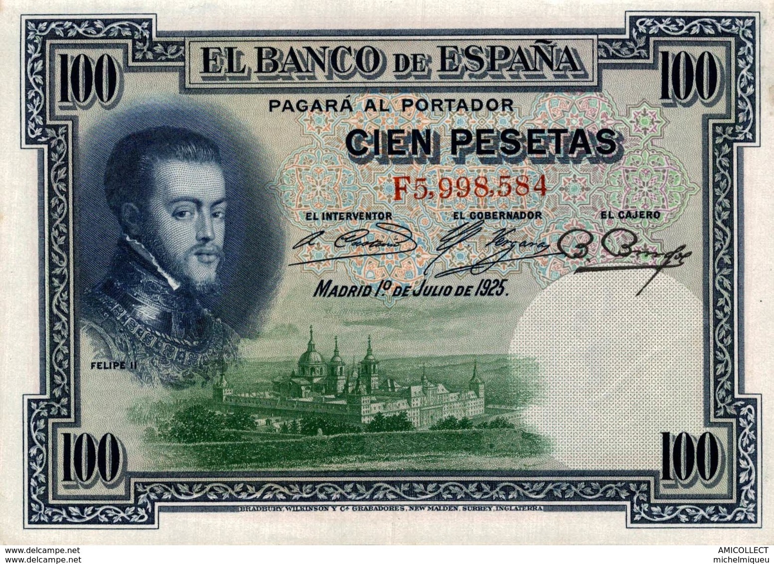 8737  -2019     BILLET DE 100 PESETAS 1925 - 100 Pesetas