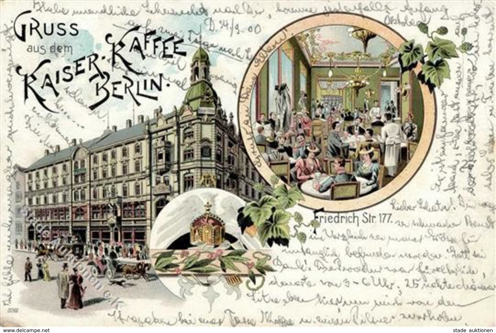 Berlin Mitte (1000) Cafe Kaiser Friedrichstraße 177 1900 I-II - Otros & Sin Clasificación