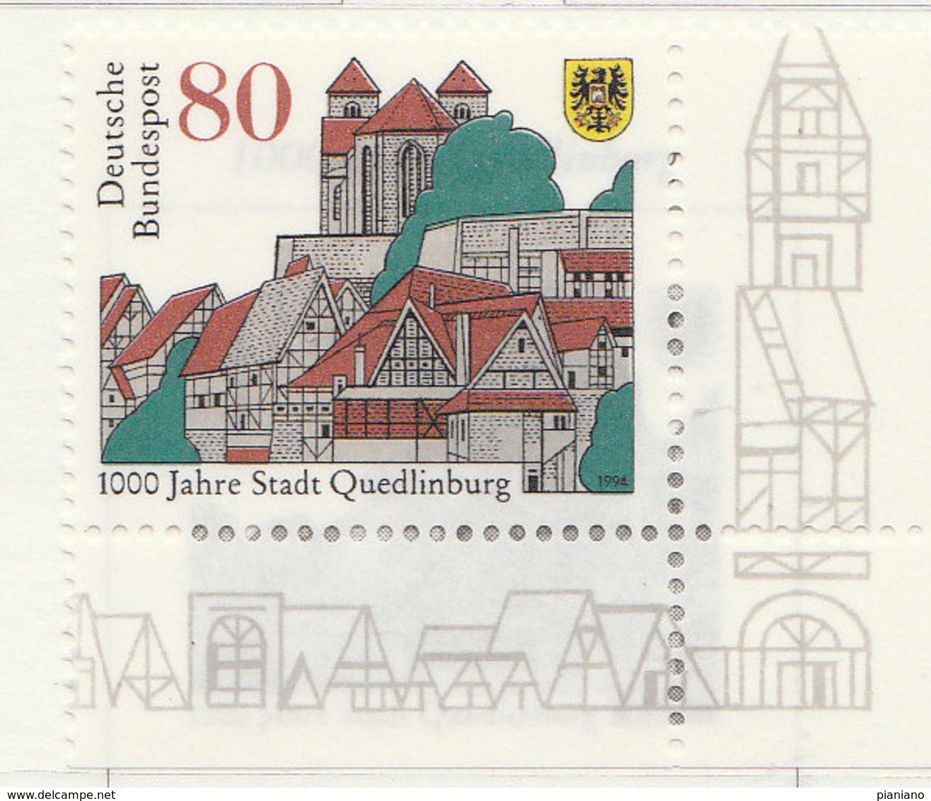 PIA - GER- 1994 : Millenario Della Città Di  Quedlinburg -  (Yv 1597) - Nuovi