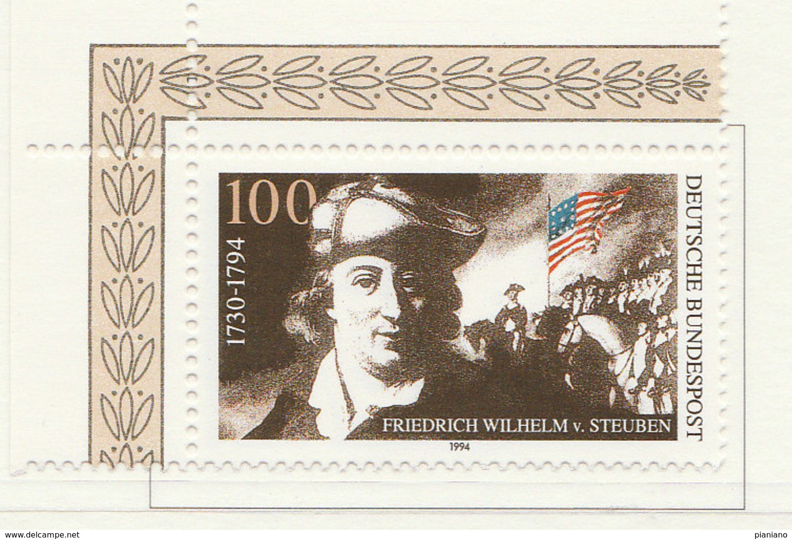 PIA - GER- 1994 : Bicentenario Della Morte Del Generale Americano Friedrich Wilelm Von Steuben -  (Yv 1598) - Nuovi