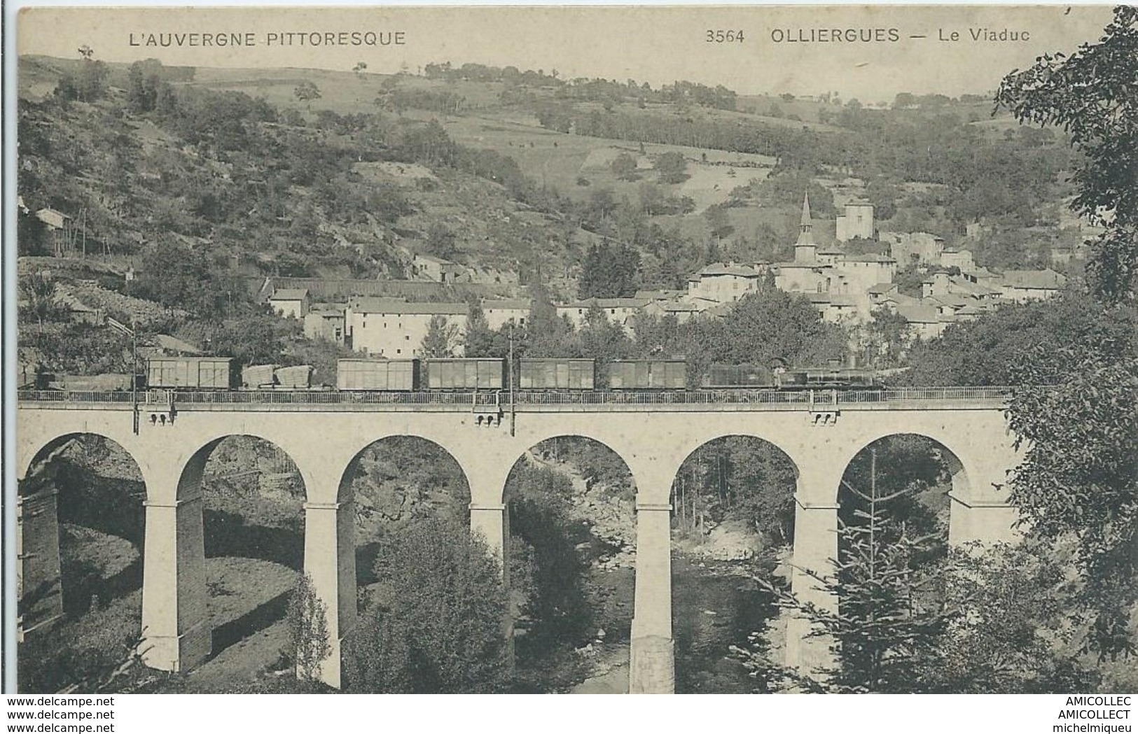 REF-94-2018  OLLIERGUES  LE VIADUC - Olliergues