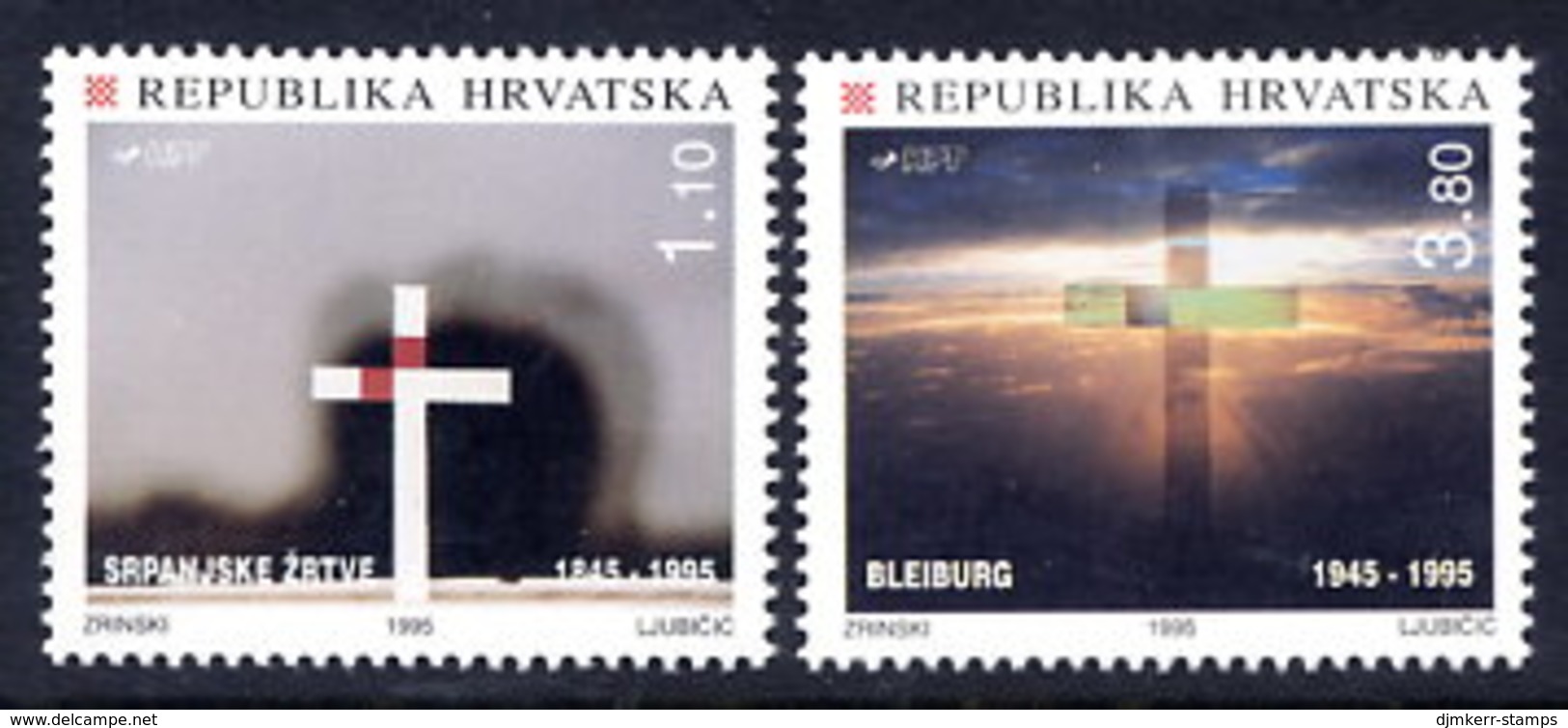 CROATIA 1995 Bleiburg Tragedy MNH / **.  Michel 321-22 - Croatie