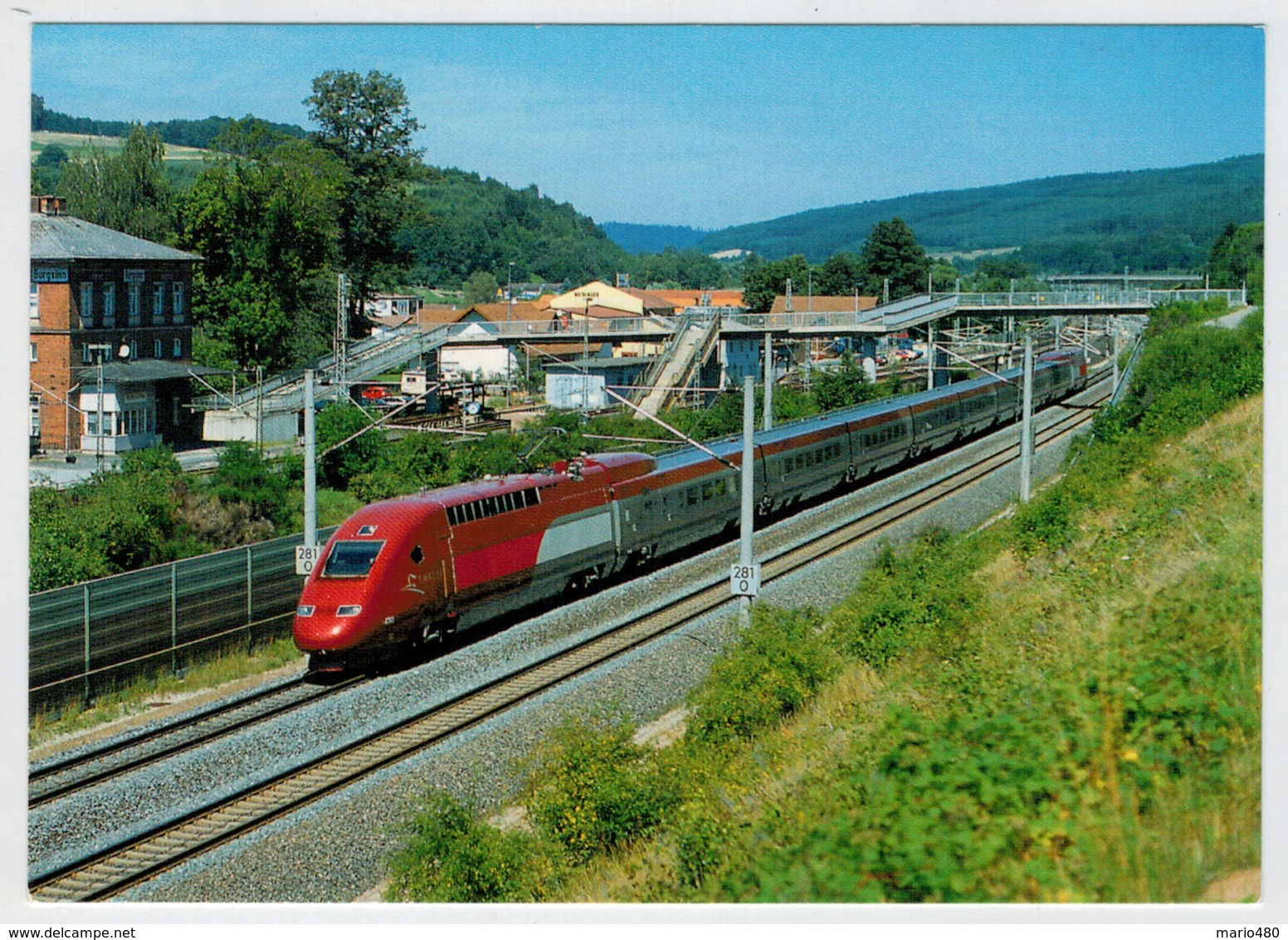 FRANCE  FROM  GERMANY    TRAIN- ZUG- TREIN- TRENI- GARE- BAHNHOF- STATION- STAZIONI  2 SCAN (VIAGGIATA) - Treni