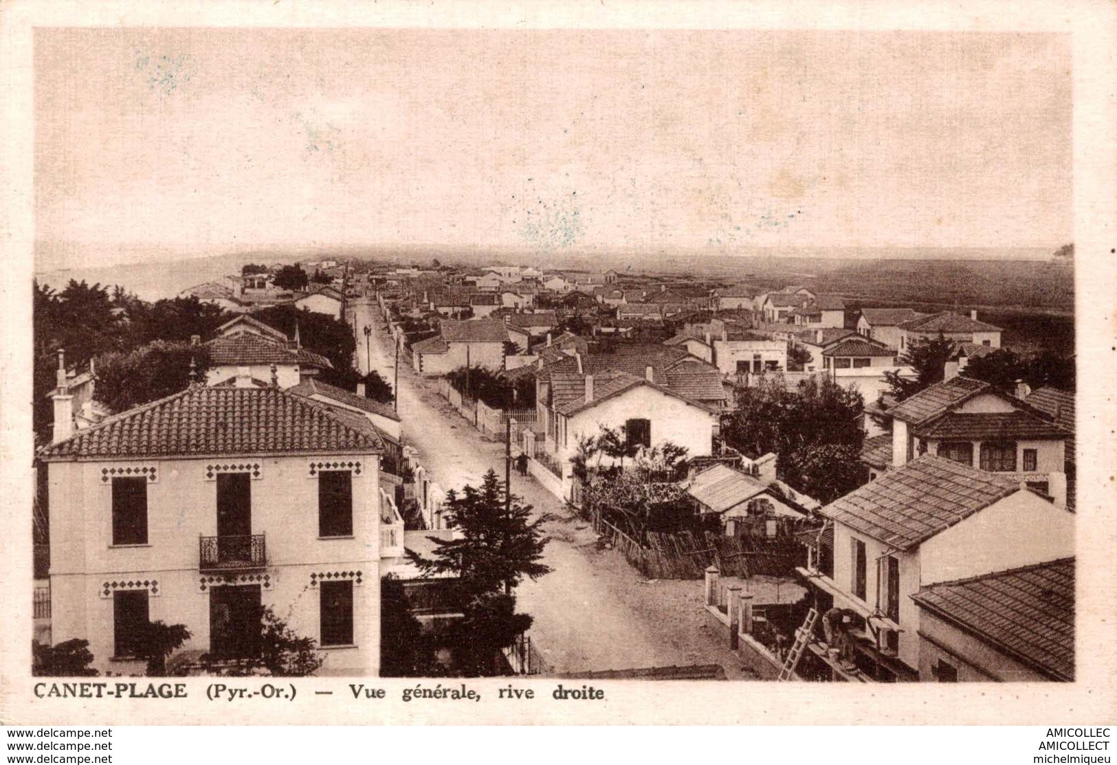 4633 -2018  CANET PLAGE VUE GENERALE  RIVE DROITE - Canet Plage