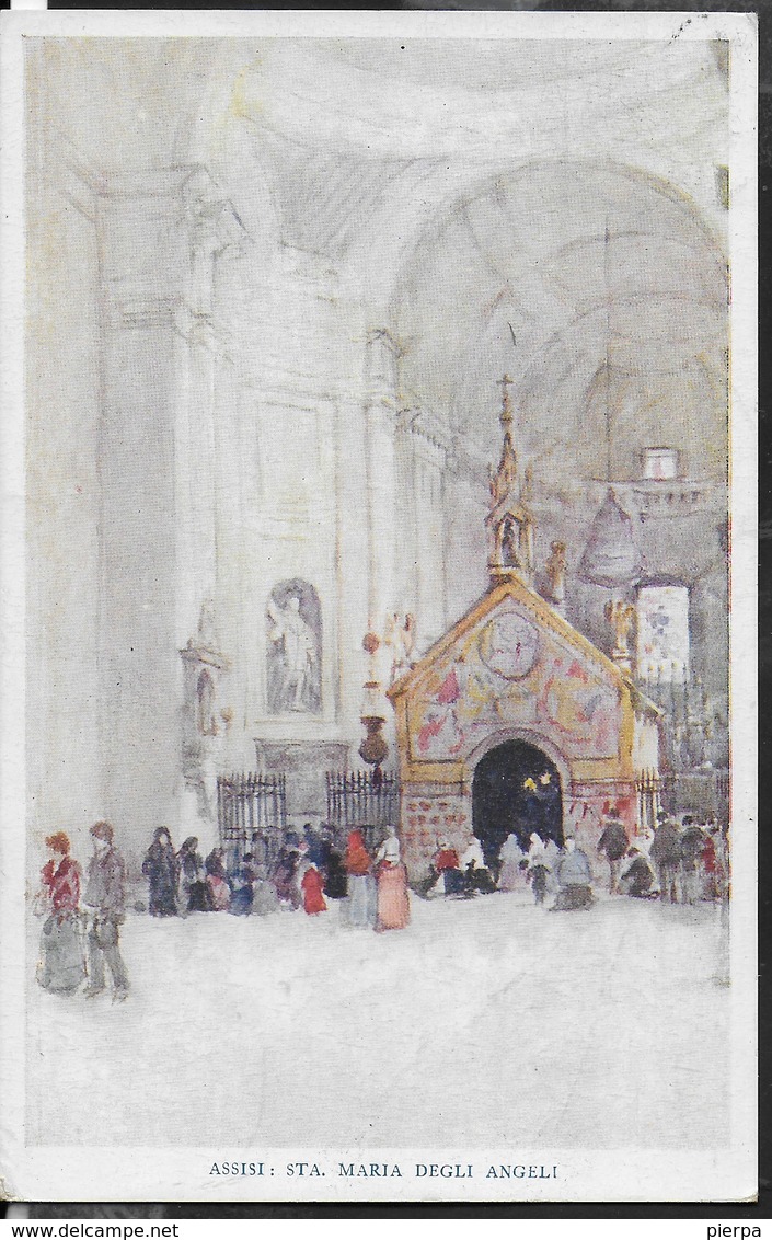 R. C. GOFF - ASSISI - SANTA MARIA DEGLI ANGELI- FORMATO PICCOLO-EDIZ MEDICI SOCIETY LD #540 - VIAGGIATA DA MANERBIO 1924 - Paintings