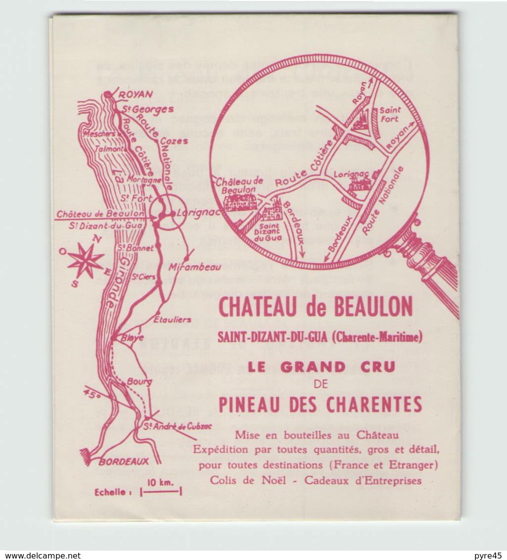 Publicitaire " Chateau De Beaulon " à Saint-Dizan-du-Gua - Publicités