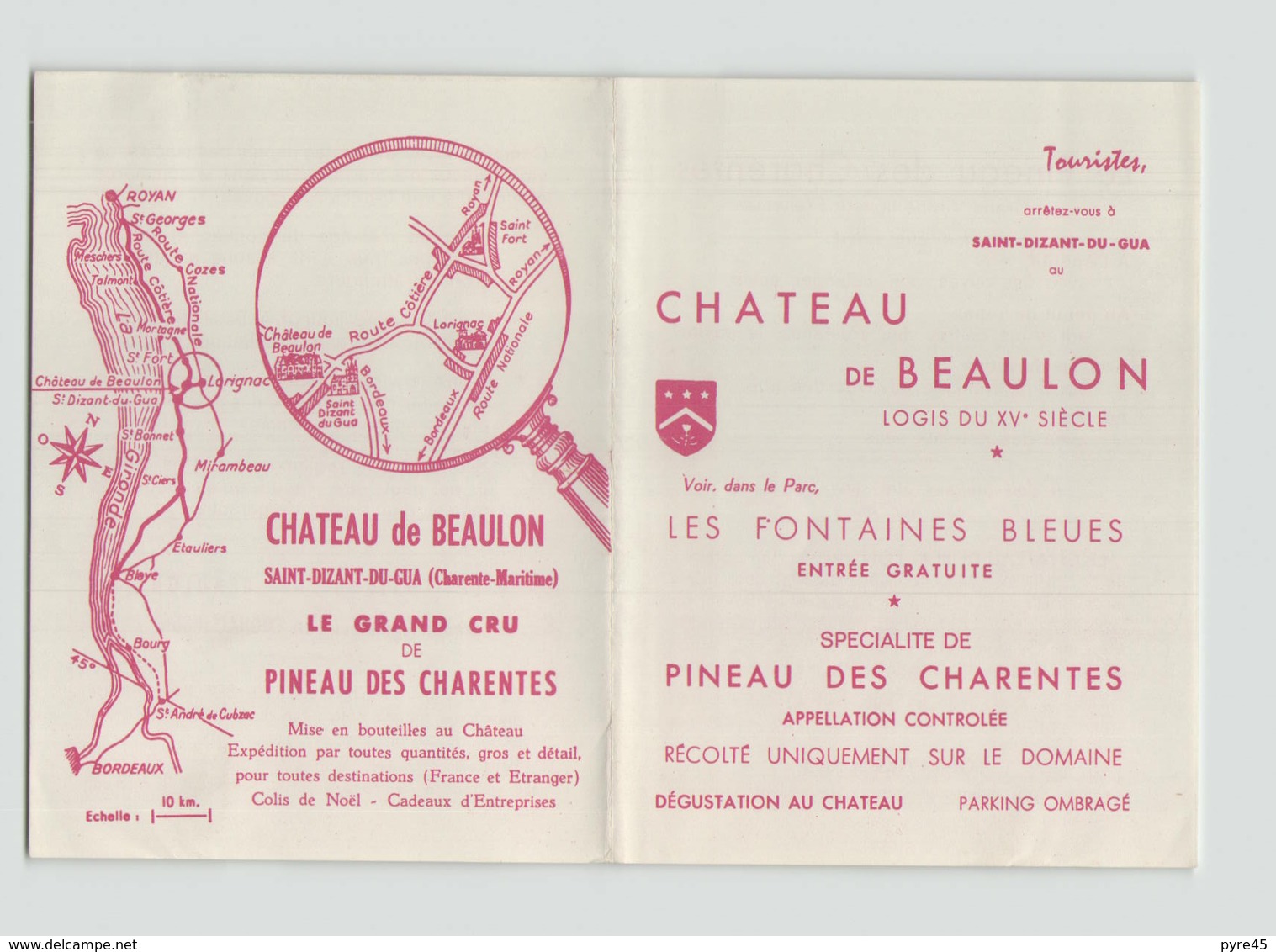 Publicitaire " Chateau De Beaulon " à Saint-Dizan-du-Gua - Publicités