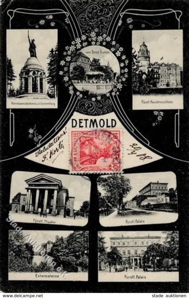 Detmold (4930) Hermannsdenkmal  1908 II (Stauchungen) - Other & Unclassified