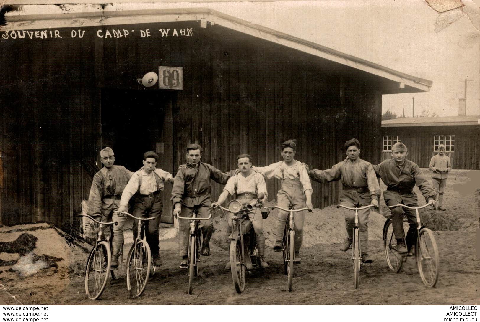 8414- 2018    ALLEMAGNE CAMP DE WAHM  LOT DE 2 CARTES-PHOTOS CAMP DE PRISONNIERS1914-1918 - Other & Unclassified