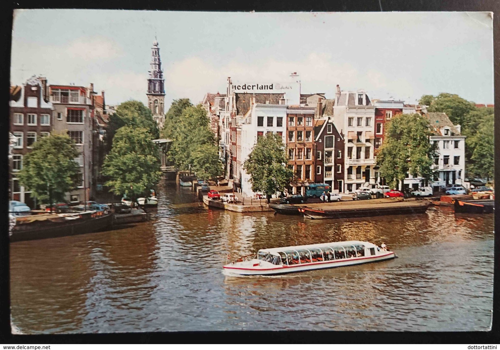 AMSTERDAM - De Amstel Met Zuiderkerk - River Amster And Southern Church -   Vg - Amsterdam