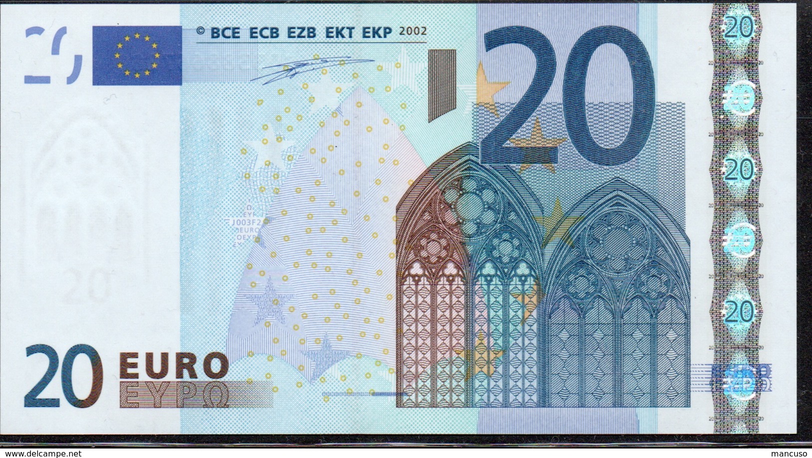 &euro; 20  ITALIA S  J003  DUISENBERG  UNC - 20 Euro