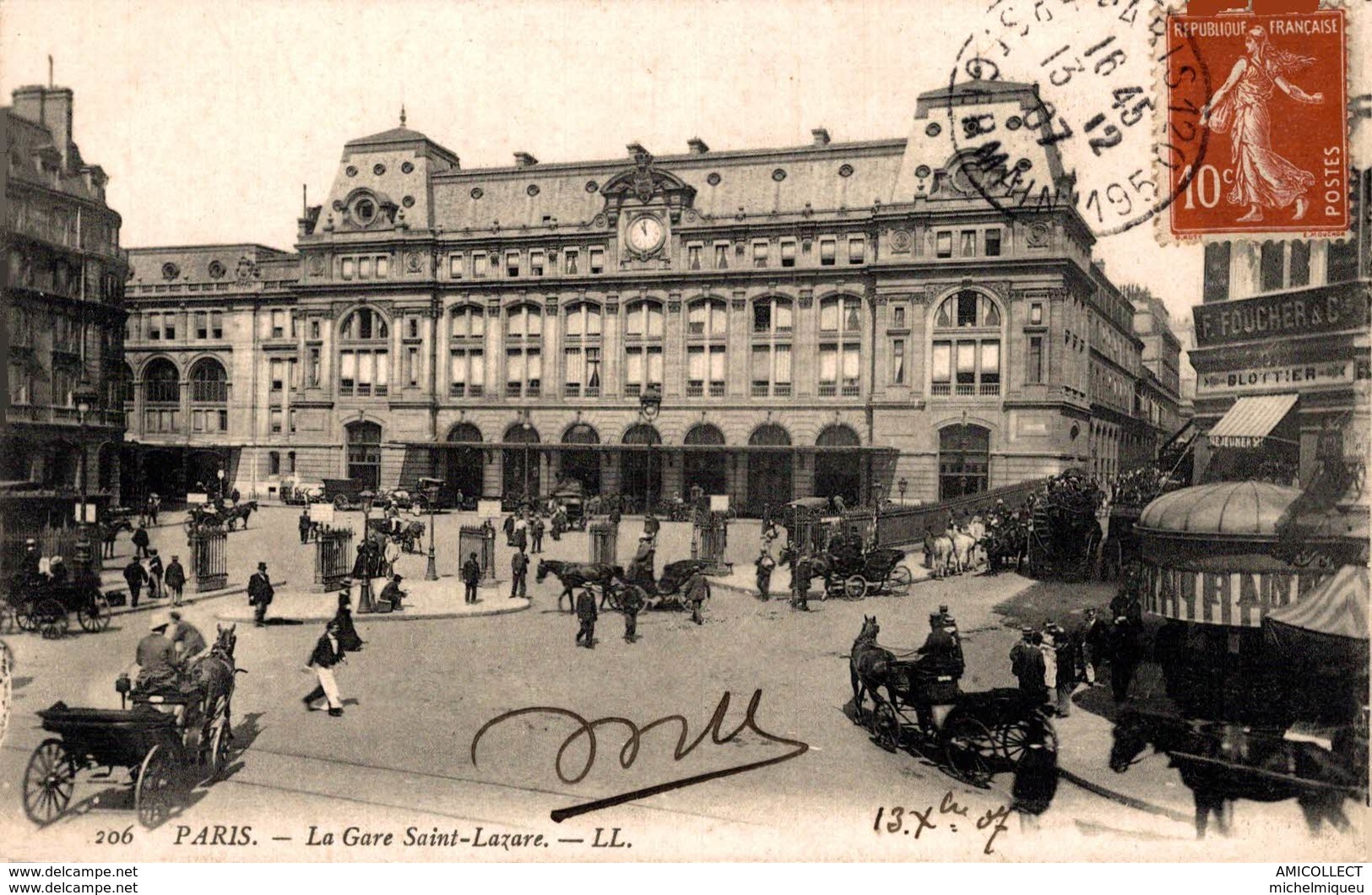 1903-2019        PARIS   LA GARE ST LAZARE - Altri & Non Classificati