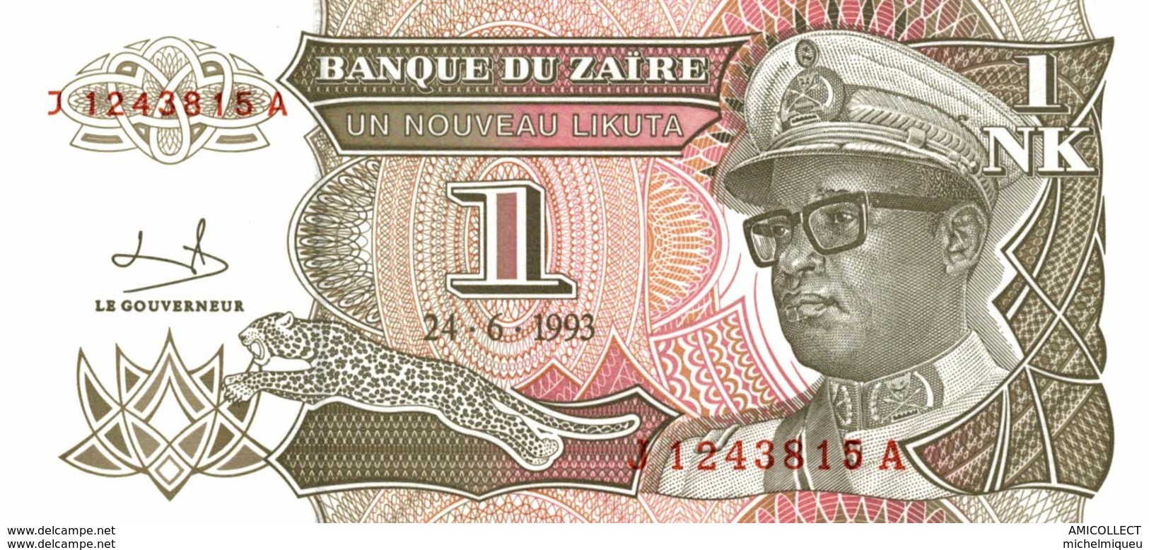 6858-2019    BILLET DE BANQUE ZAÏRE - Zaire