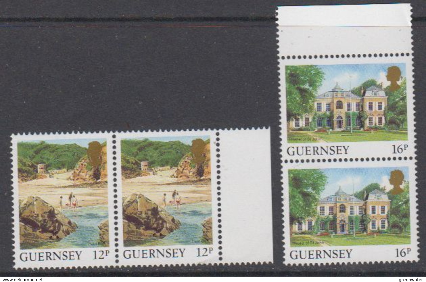 Guernsey 1988 Landscapes / Definitives 2x2v ** Mnh (44354) - Guernsey