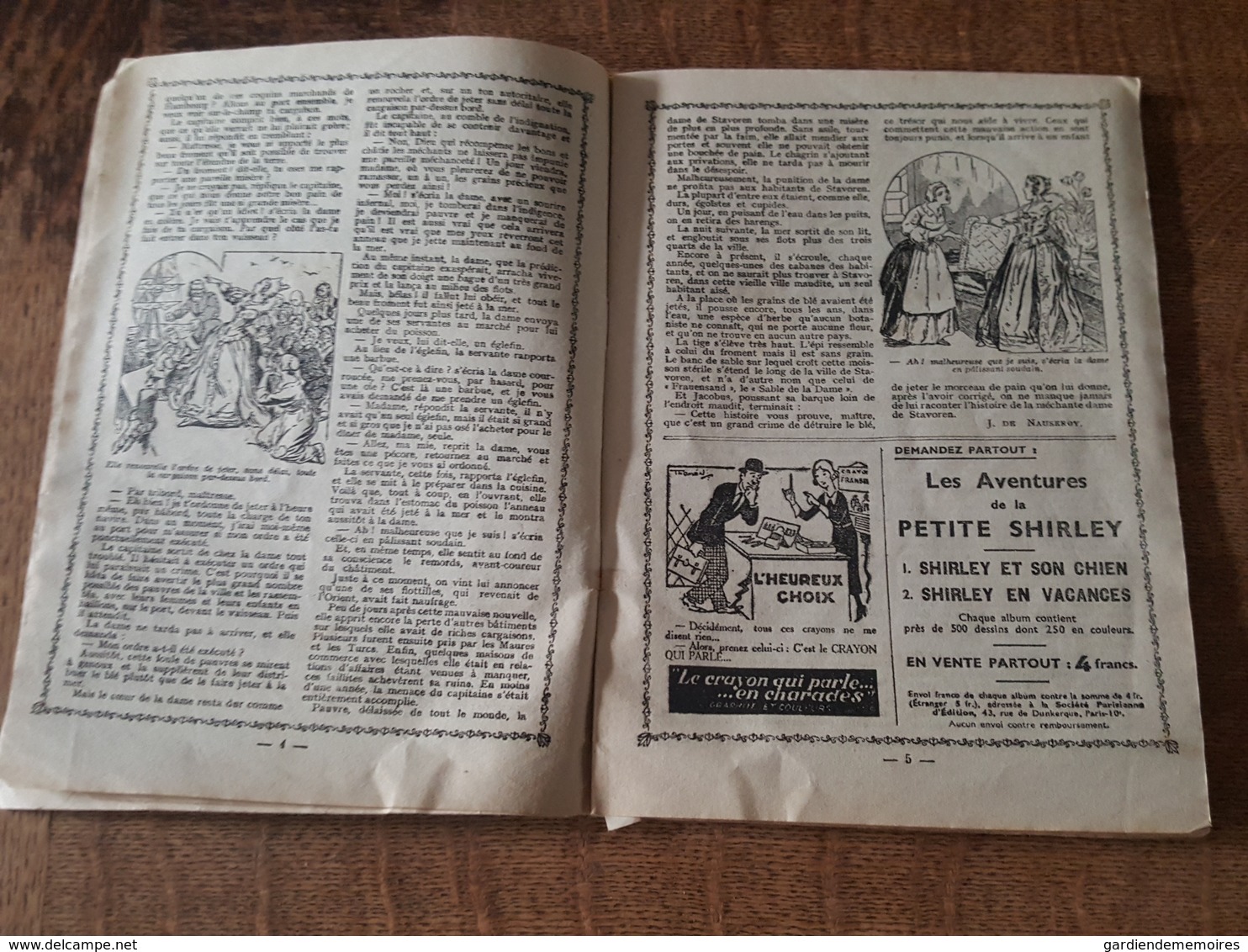 1939 - Almanach De Shirley De La Socité Parisienne D'Edition à Paris, Illustrations, Le Petit Noel De Jeannette, Couture - Autres & Non Classés