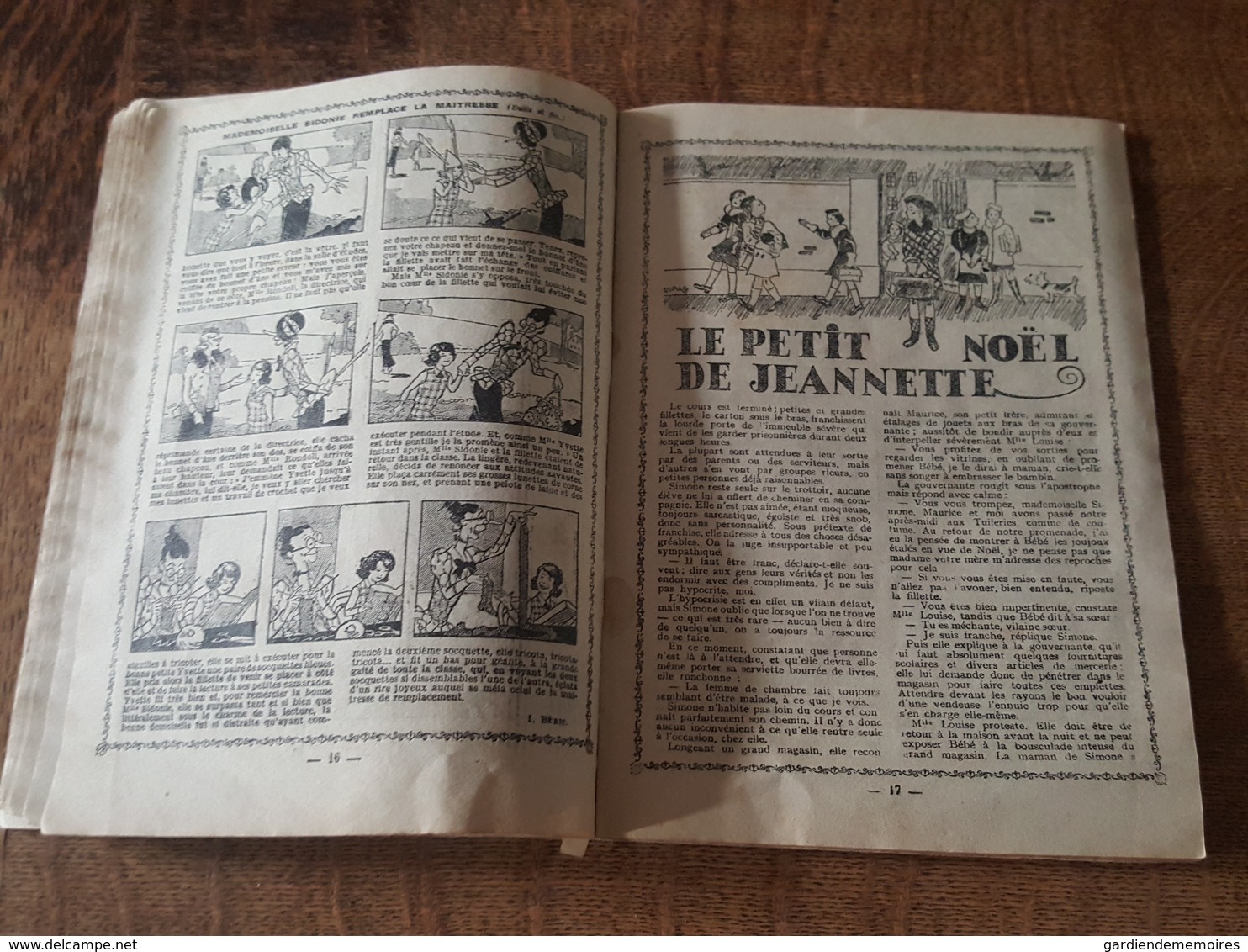 1939 - Almanach de Shirley de la Socité Parisienne d'Edition à Paris, Illustrations, Le Petit Noel de Jeannette, Couture