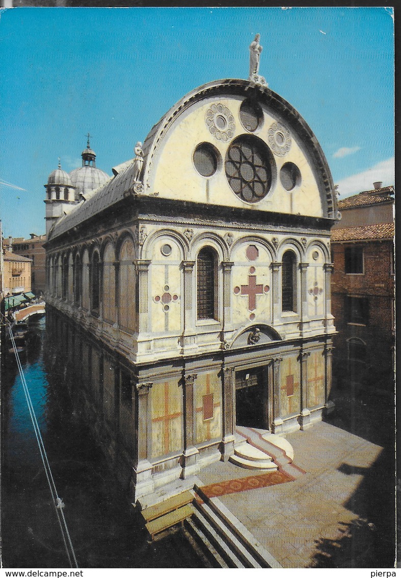 VENEZIA - CHIESA DEI MIRACOLI - VIAGGIATA - Chiese E Cattedrali