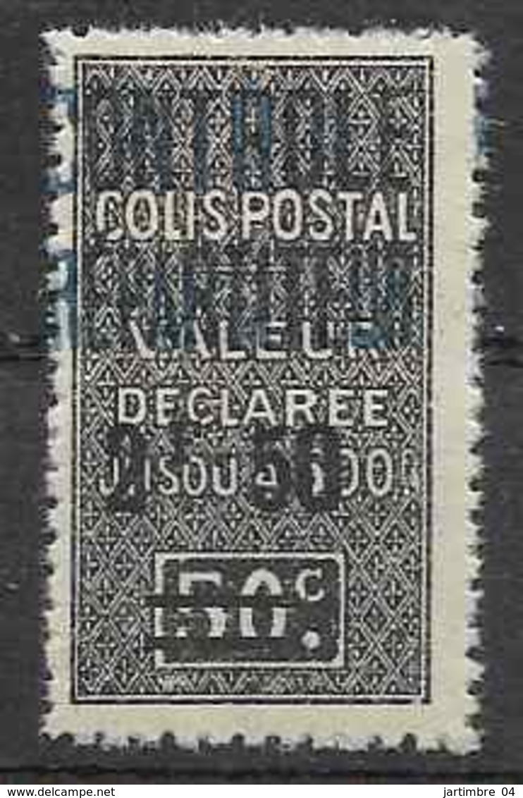 1927 ALGERIE Colis Postaux 19** Contrôle Répartiteur, Surchargé - Paquetes Postales